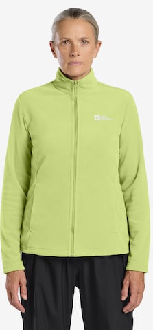 JACK WOLFSKIN Funktionsfleecejacke 'Taunus' in Grün: Vorderseite