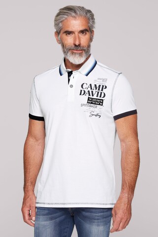 CAMP DAVID - Camiseta en blanco: frente