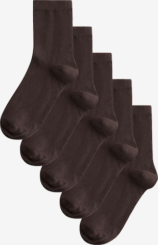 Next Socken in Braun: Vorderseite