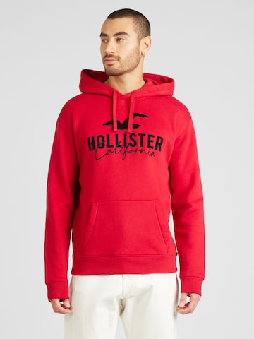 HOLLISTER Sweatshirt in Red: front