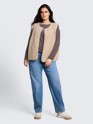 Tom Tailor Women + Vest in Beige