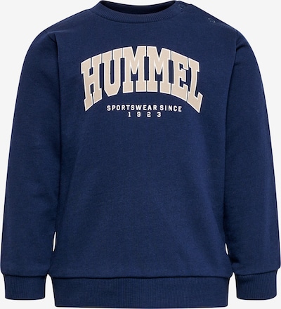 Hummel Sportief sweatshirt in de kleur Lichtbeige / Marine / Wit, Productweergave