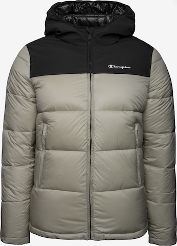 Champion Authentic Athletic Apparel Winter Jacket in Grey: front