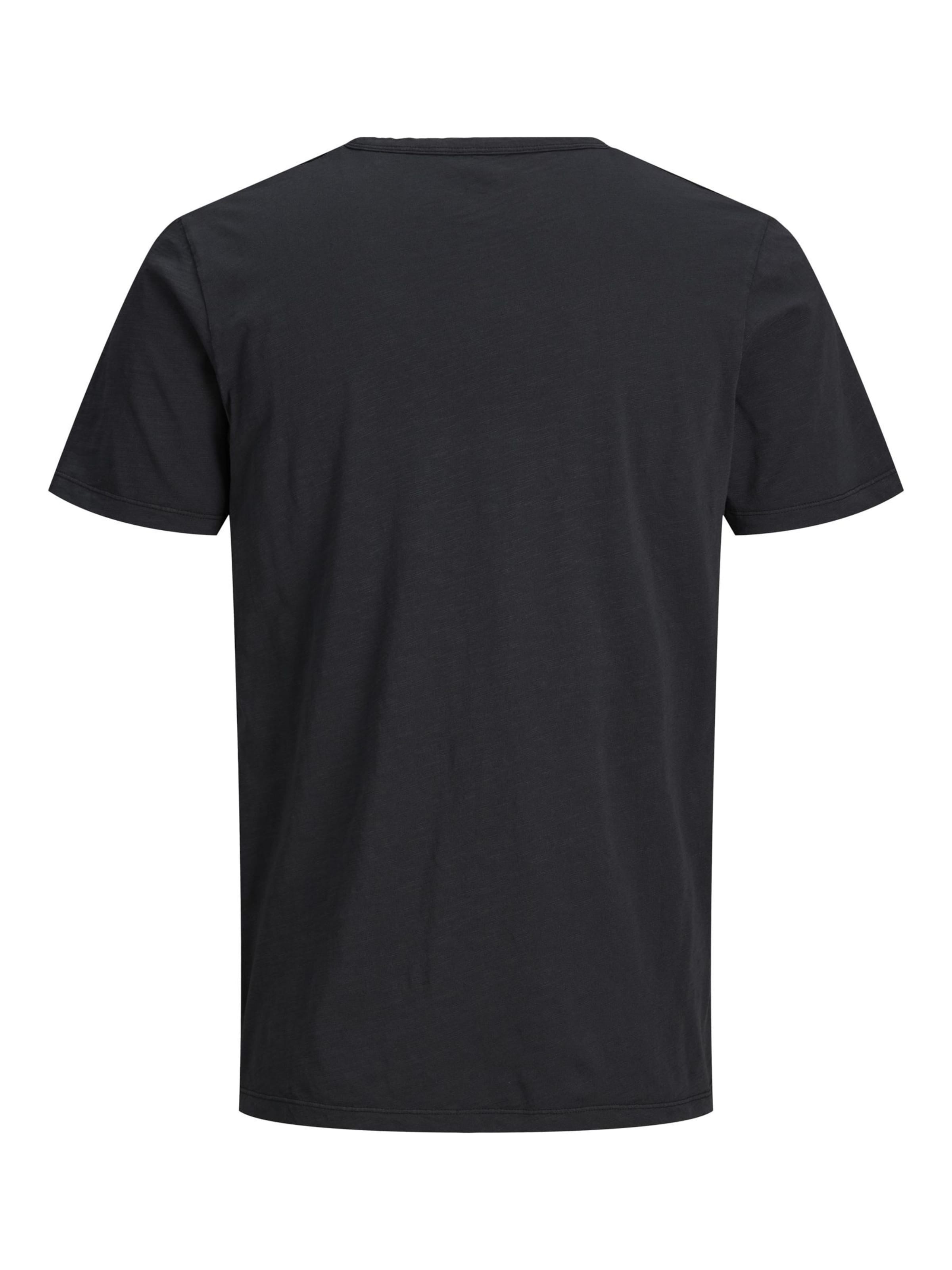 JACK & JONES - Ajuste regular Camiseta 'Split' en negro