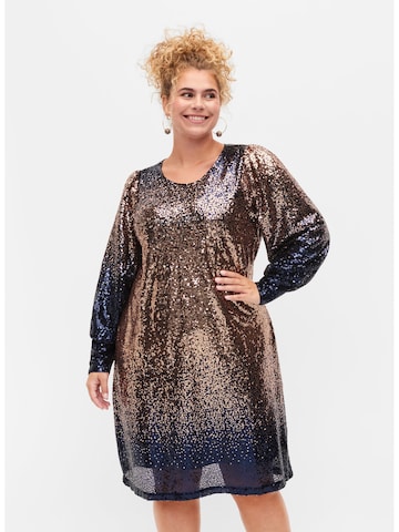 Robe de cocktail 'Louise' Zizzi en bleu