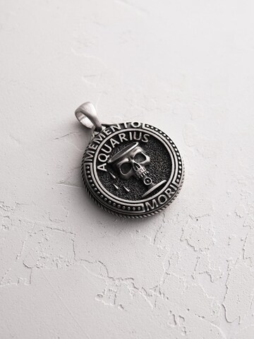 REYTEL Pendant 'AQUARIUS. MEMENTO MORI' in Silver: front