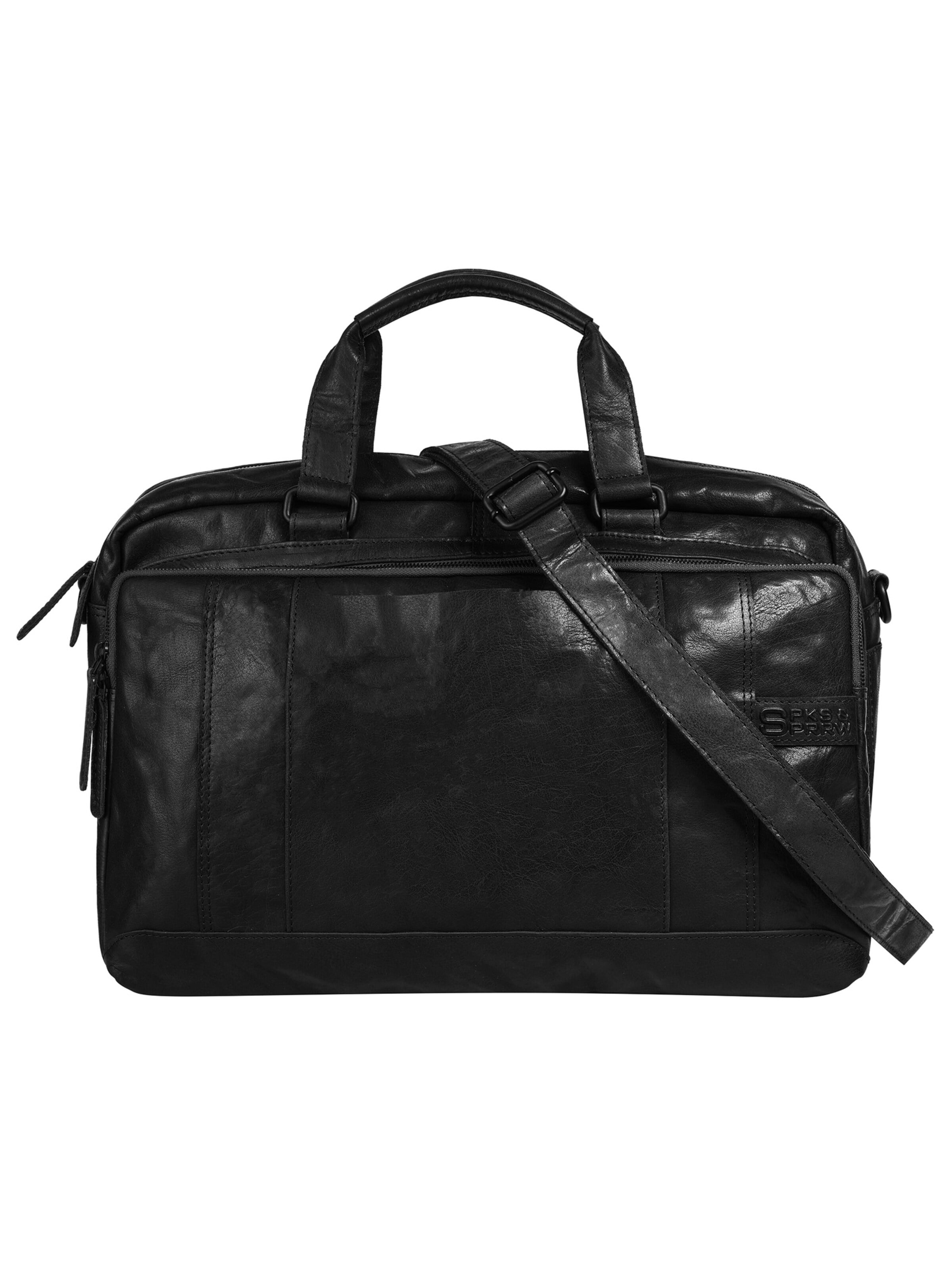 Spikes & Sparrow Travel Bag in Black: front