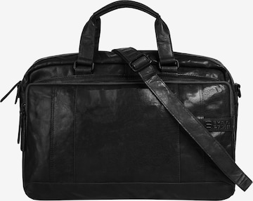 Spikes & Sparrow Travel Bag in Black: front