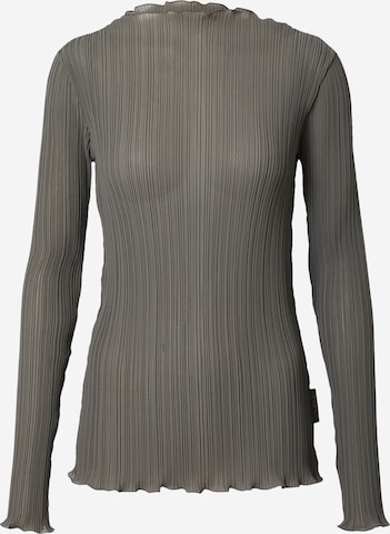 PATRIZIA PEPE - Blusa 'Camicia' en gris: frente