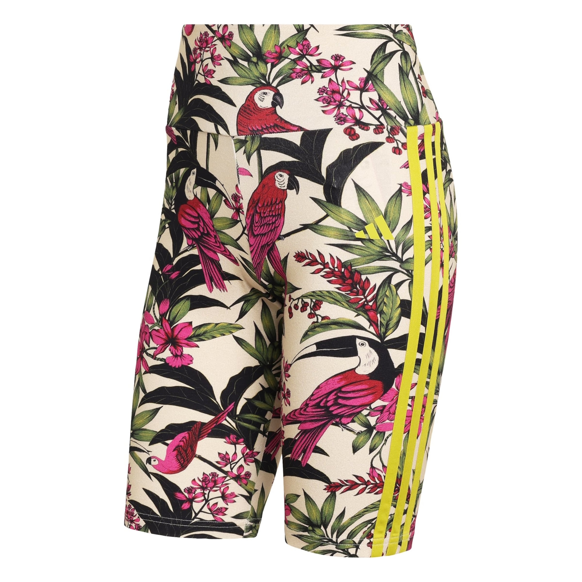 ADIDAS SPORTSWEAR Skinny Sports trousers 'Adidas x Farm Rio' in Beige: front