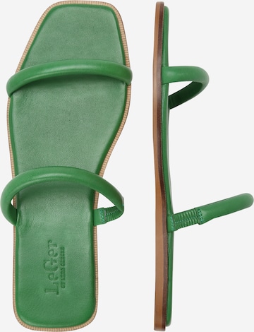LeGer by Lena Gercke - Zapatos abiertos 'Candy' en verde: lado
