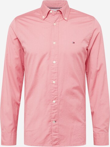 TOMMY HILFIGER Button Up Shirt in Pink: front