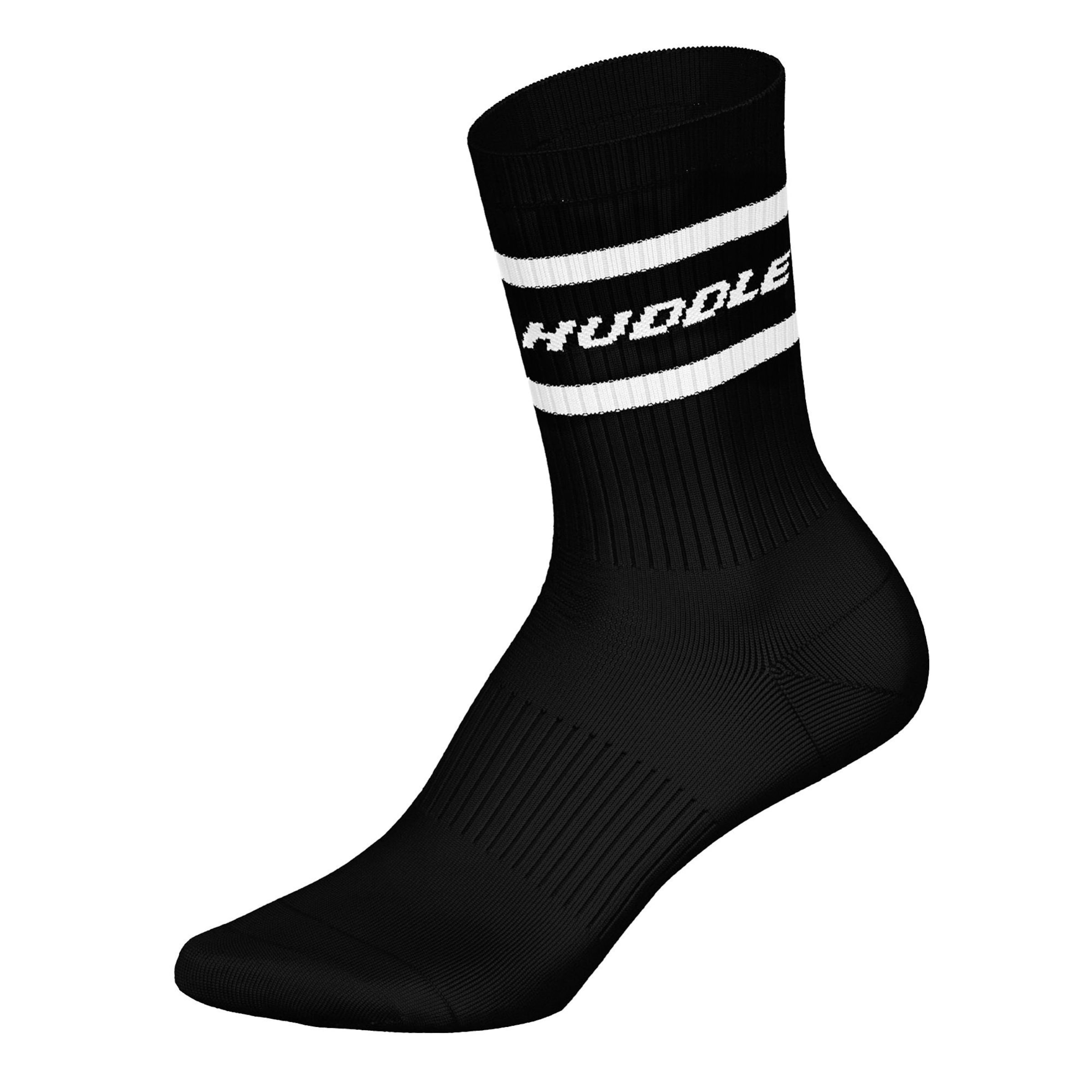 Chaussettes Huddle en noir : devant