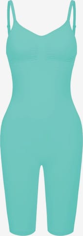 cfab (formerly creamy fabrics) Shapingbody 'Bodysuit Sculpting Shapewear mit Shorts' in Groen: voorkant