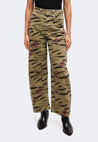 Barrel Jeans 'Zebra' di miss goodlife in verde: frontale