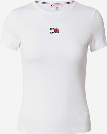 T-shirt Tommy Jeans en blanc : devant