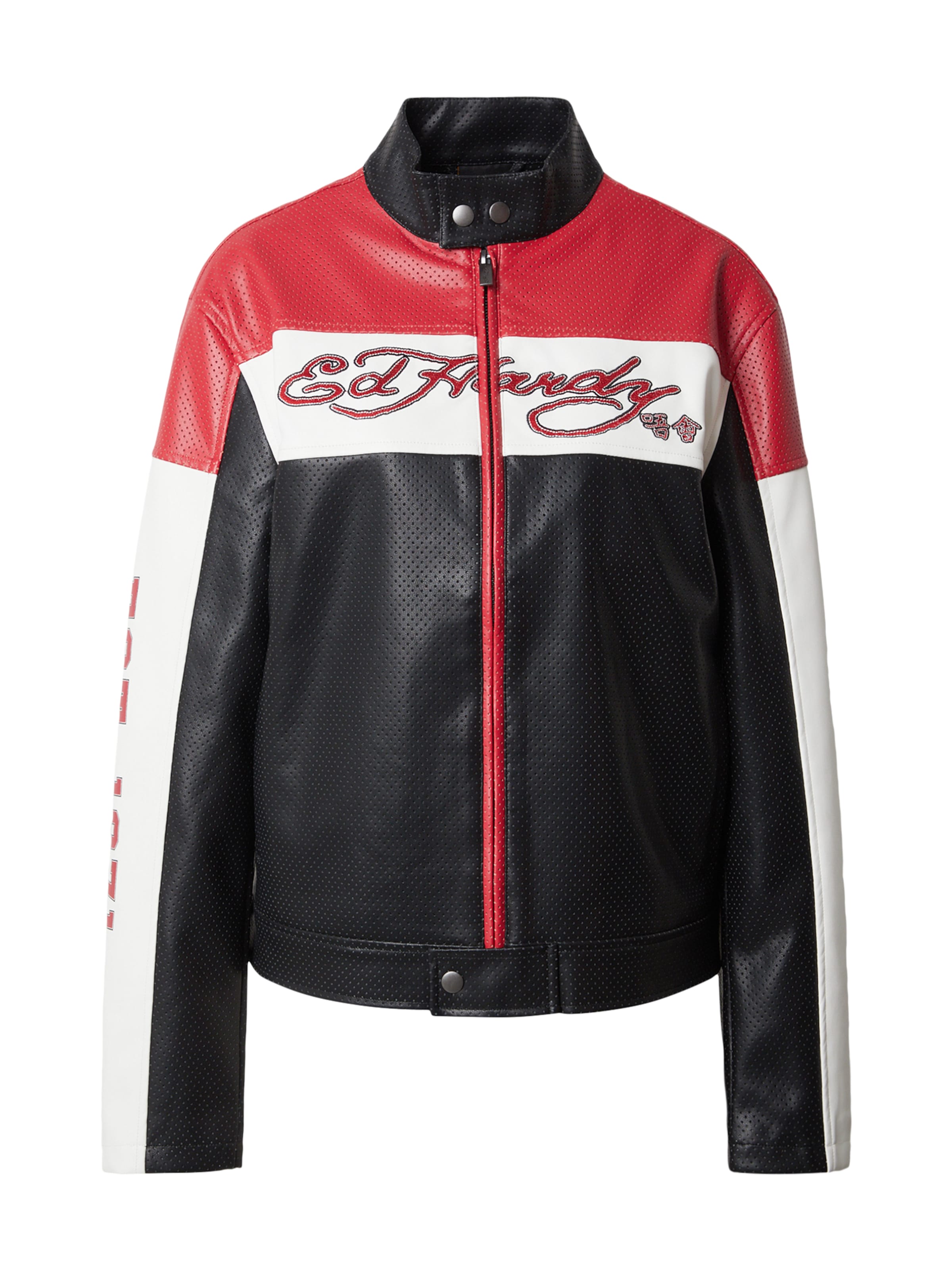 Ed Hardy Between-season jacket in Red: front