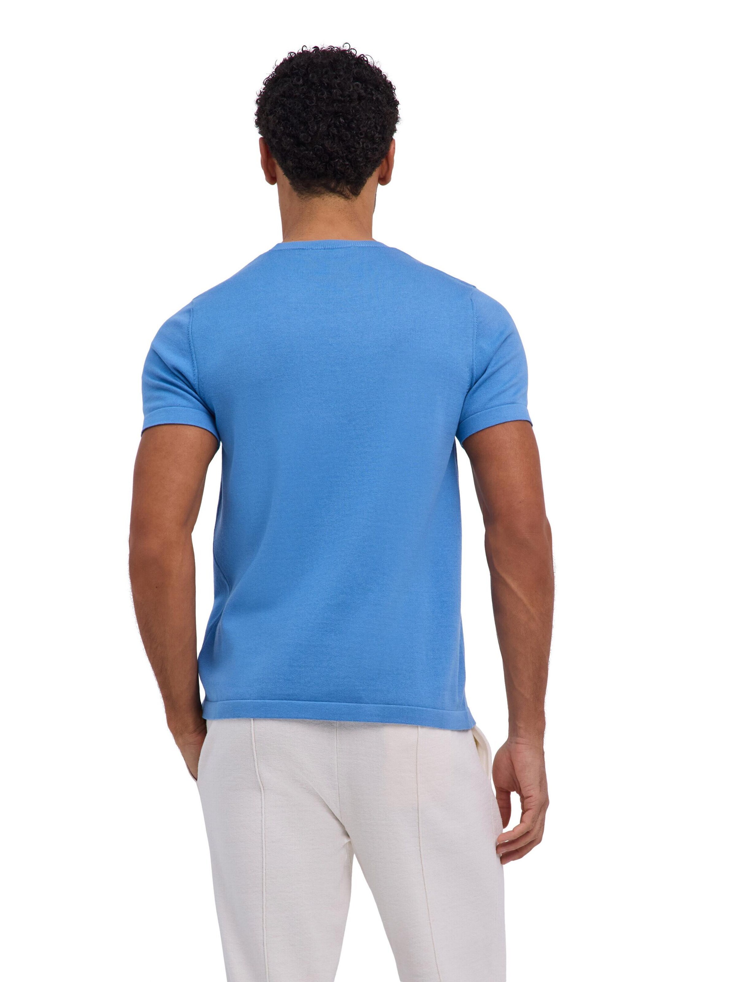 FALKE Shirt 'Cotton Knit' in Blue