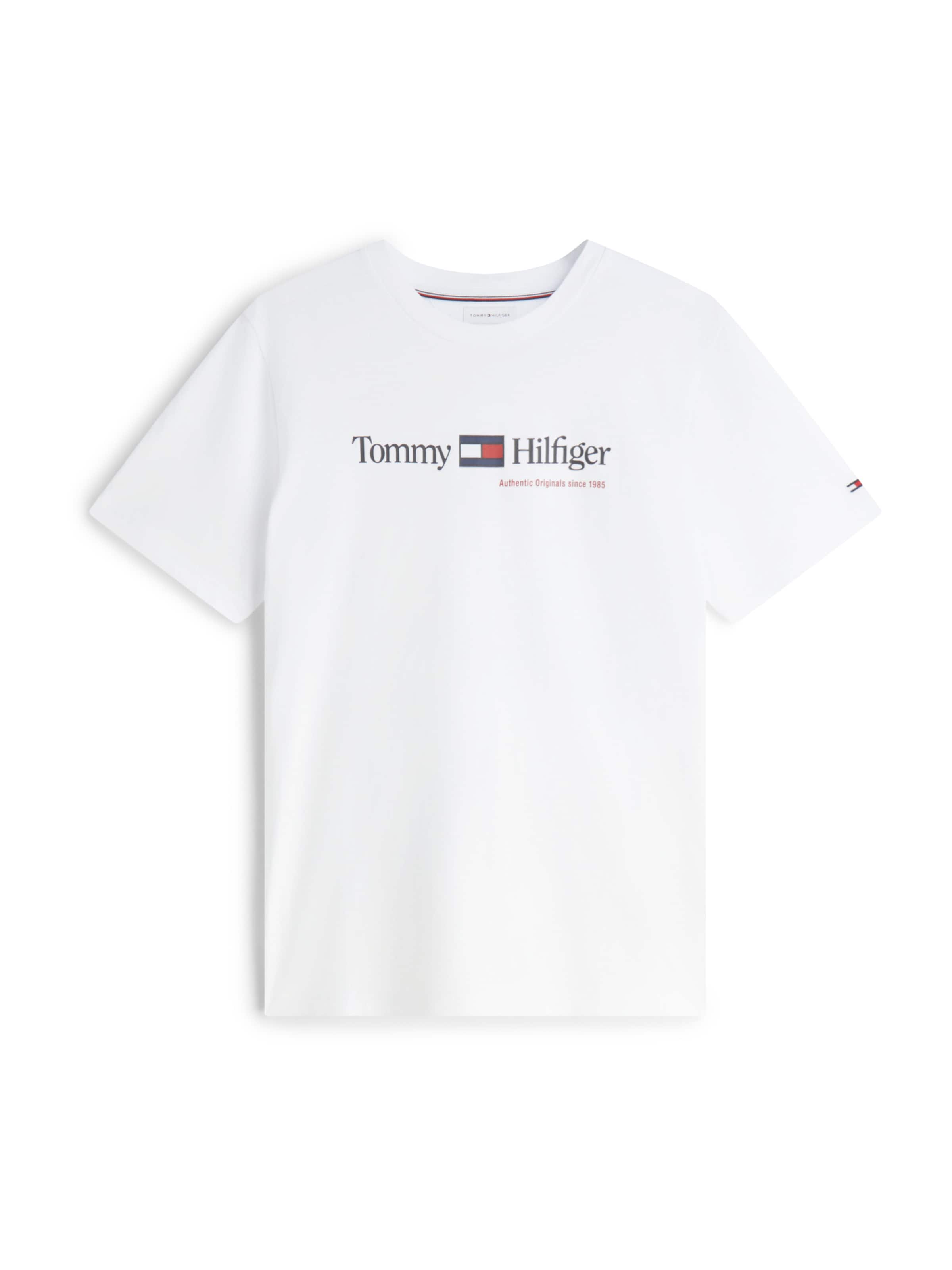 TOMMY HILFIGER Тениска 'Brand Love' в бяло: отпред