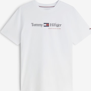 TOMMY HILFIGER Тениска 'Brand Love' в бяло: отпред