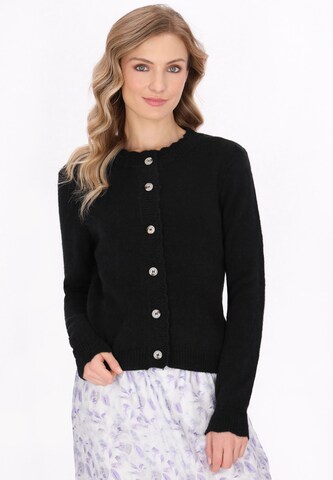 Cardigan DreiMaster Vintage en noir : devant