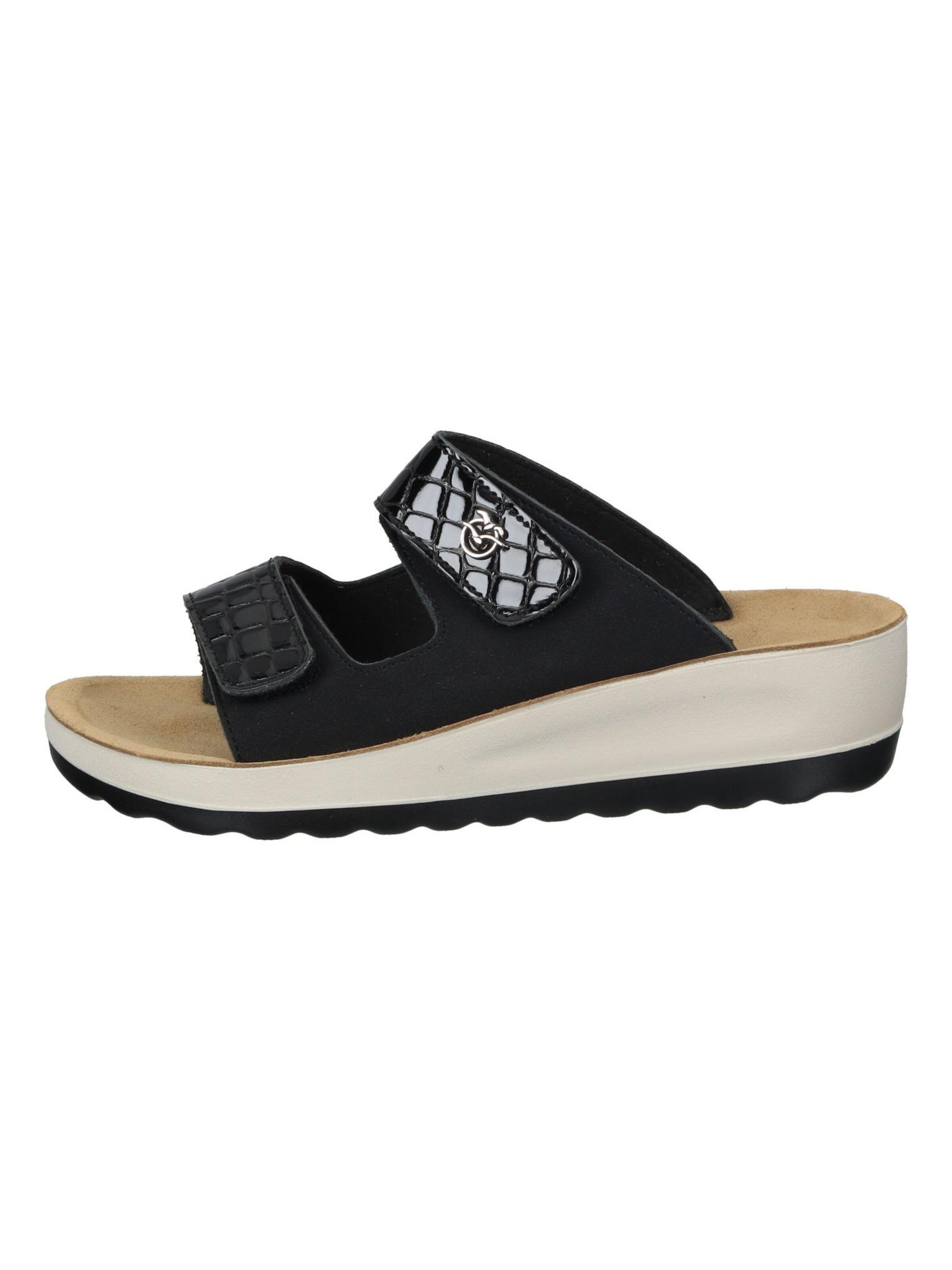 FLY FLOT Mules in Black