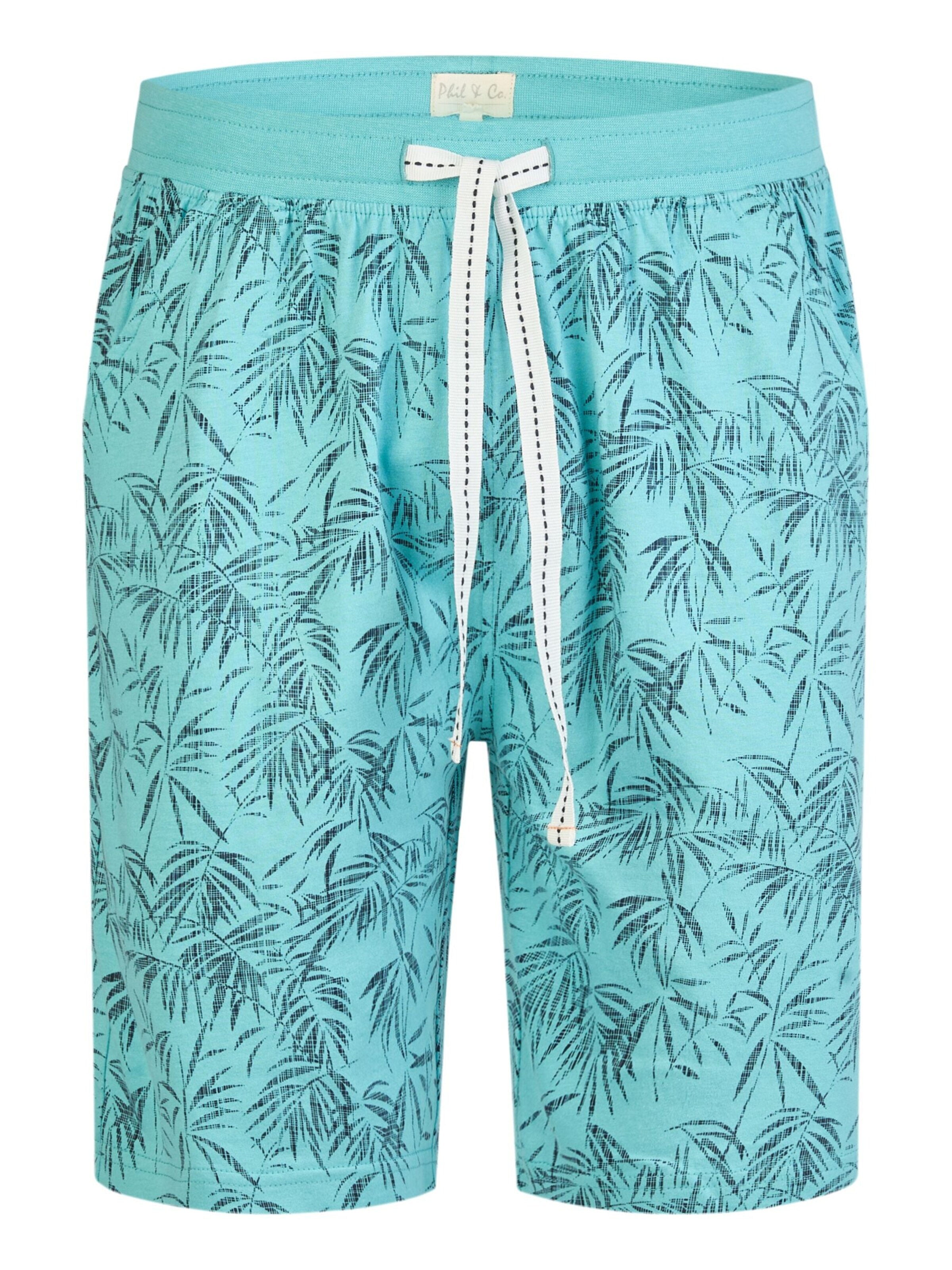 Phil & Co. Berlin Pyjama kurz‌‌‌‌‌‌‌‌‌ in Blau