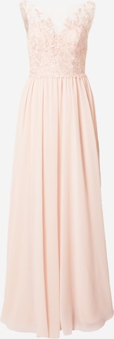 Robe de soirée Laona en rose : devant