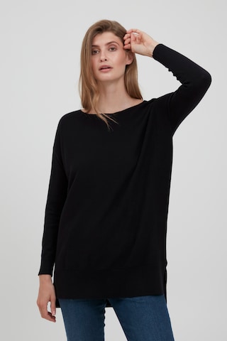 Fransa Sweater 'FRBEMELANGE' in Black: front