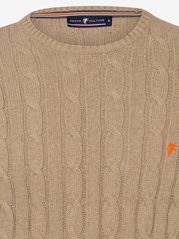 DENIM CULTURE Sweater 'Jeffrey' in Beige