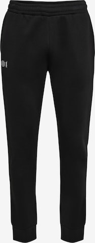 Regular Pantaloni sport 'Court' de la Hummel pe negru: față