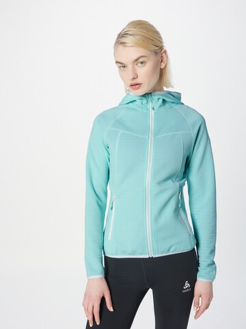 ICEPEAK Athletic Fleece Jacket in Blue: front