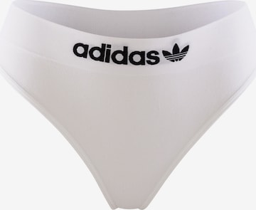 ADIDAS ORIGINALS Thong ' Smart & Novel ' in White: front