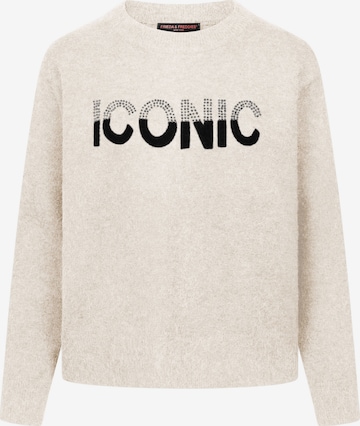 Frieda & Freddies NY Pullover in Beige: Vorderseite