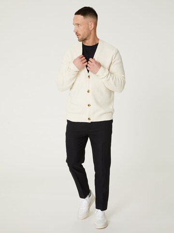 DAN FOX APPAREL Knit Cardigan 'Ali' in White