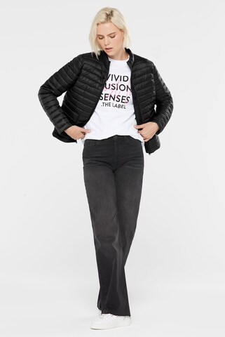 SENSES.THE LABEL Winter Jacket in Black: front