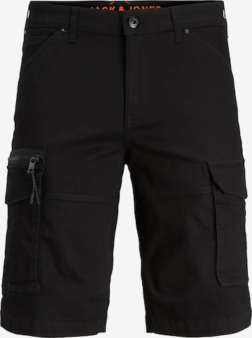 JACK & JONES - Pantalón cargo 'Dex' en negro: frente