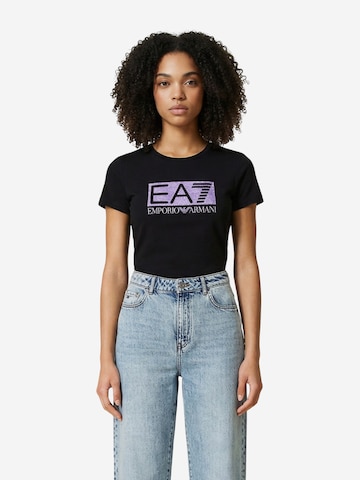 Top '7W001093 AF10373' di EA7 Emporio Armani in nero: frontale