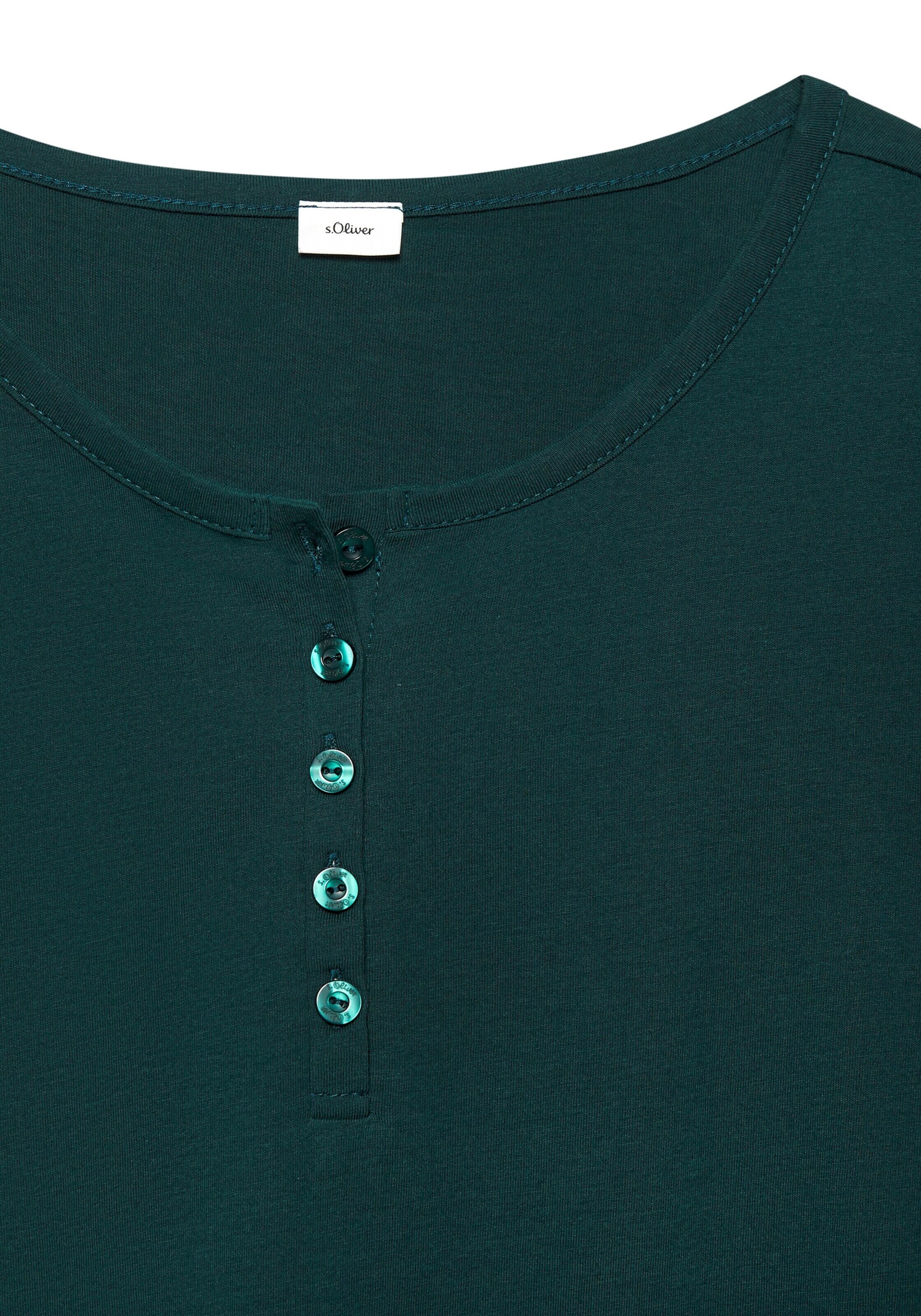 s.Oliver Μπλουζάκι ύπνου σε πράσινο