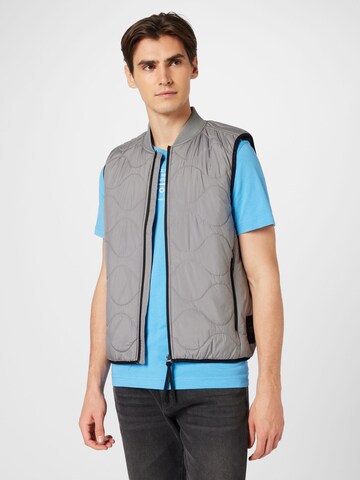 TOM TAILOR DENIM Bodywarmer in Grijs: voorkant