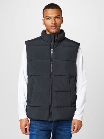 Calvin Klein Big & Tall Vest in Black: front