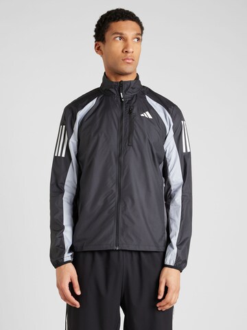 ADIDAS PERFORMANCE Sportjacke in Schwarz: Vorderseite