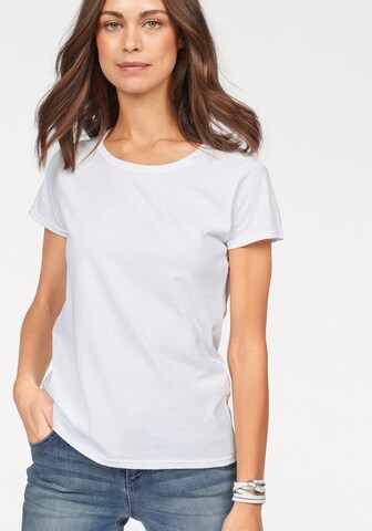 FRUIT OF THE LOOM Shirt in Weiß: Vorderseite