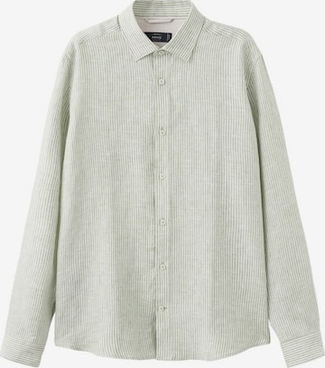 MANGO MAN Button Up Shirt 'Parrotr' in Green: front