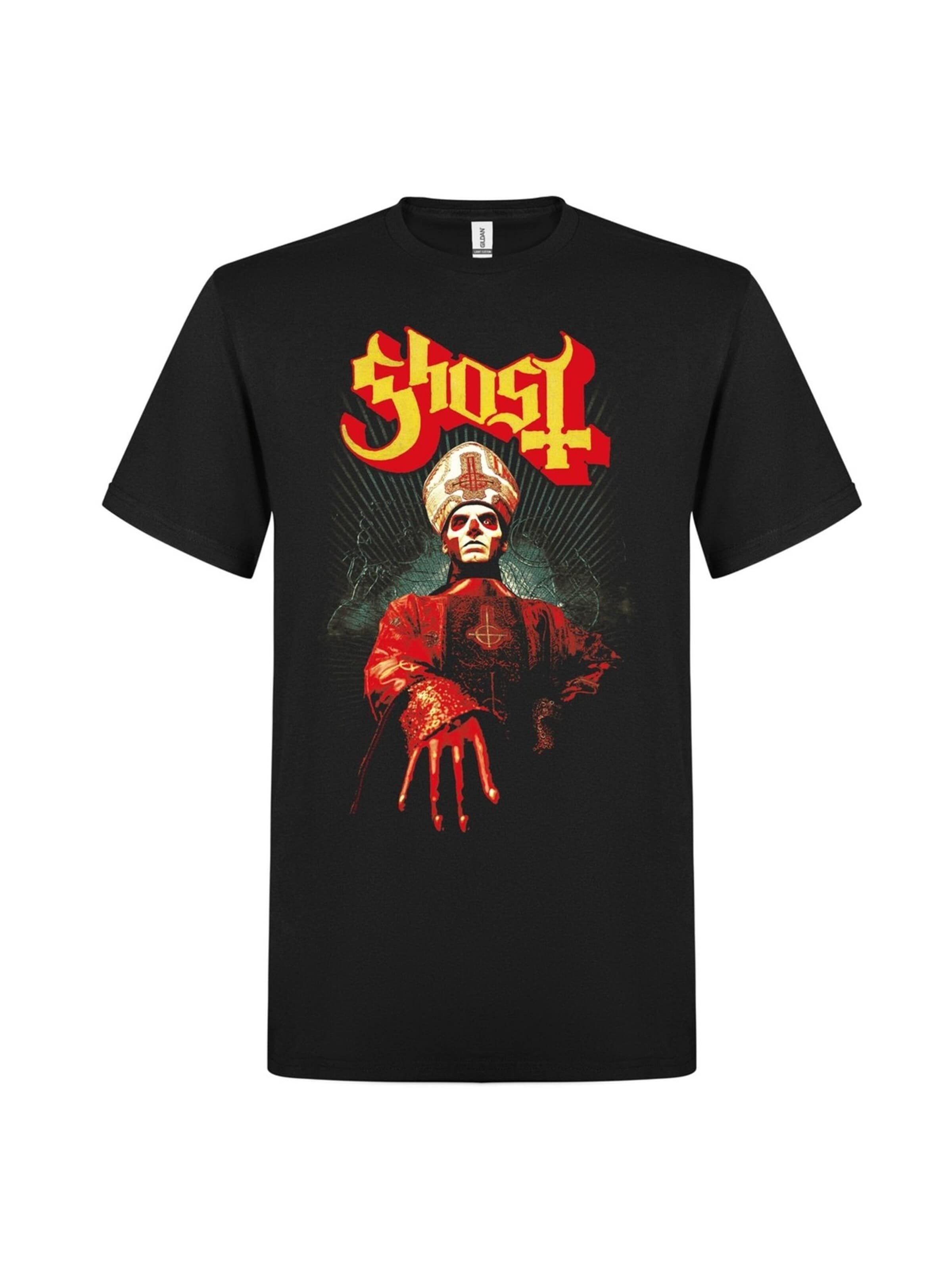 Ghost Shirt 'Papa Worship' in Black: front