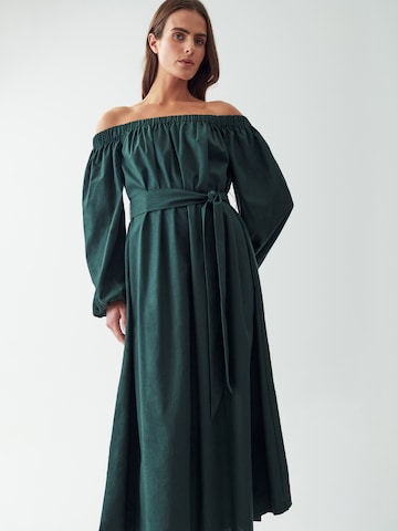 Willa Dress in Green: front