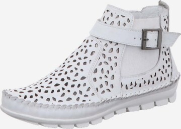 Gemini Boots in White: front