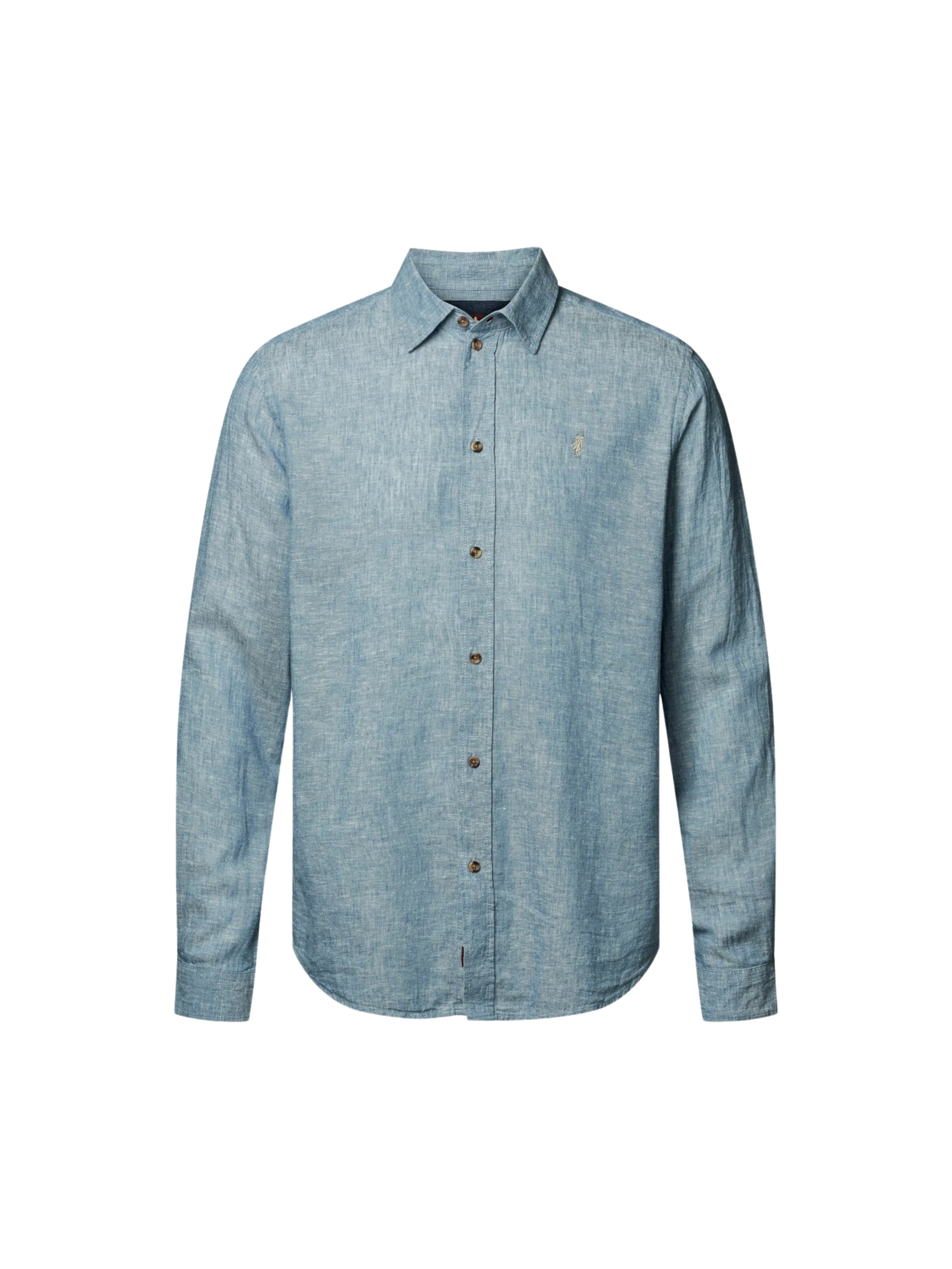 MCS Regular fit Overhemd 'Dean' in Blauw: voorkant