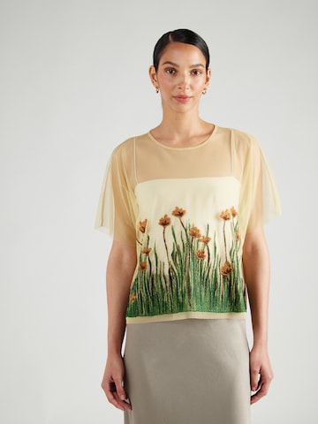 MAX&Co. Shirt 'SPRINGBLOSSOM' in Yellow: front