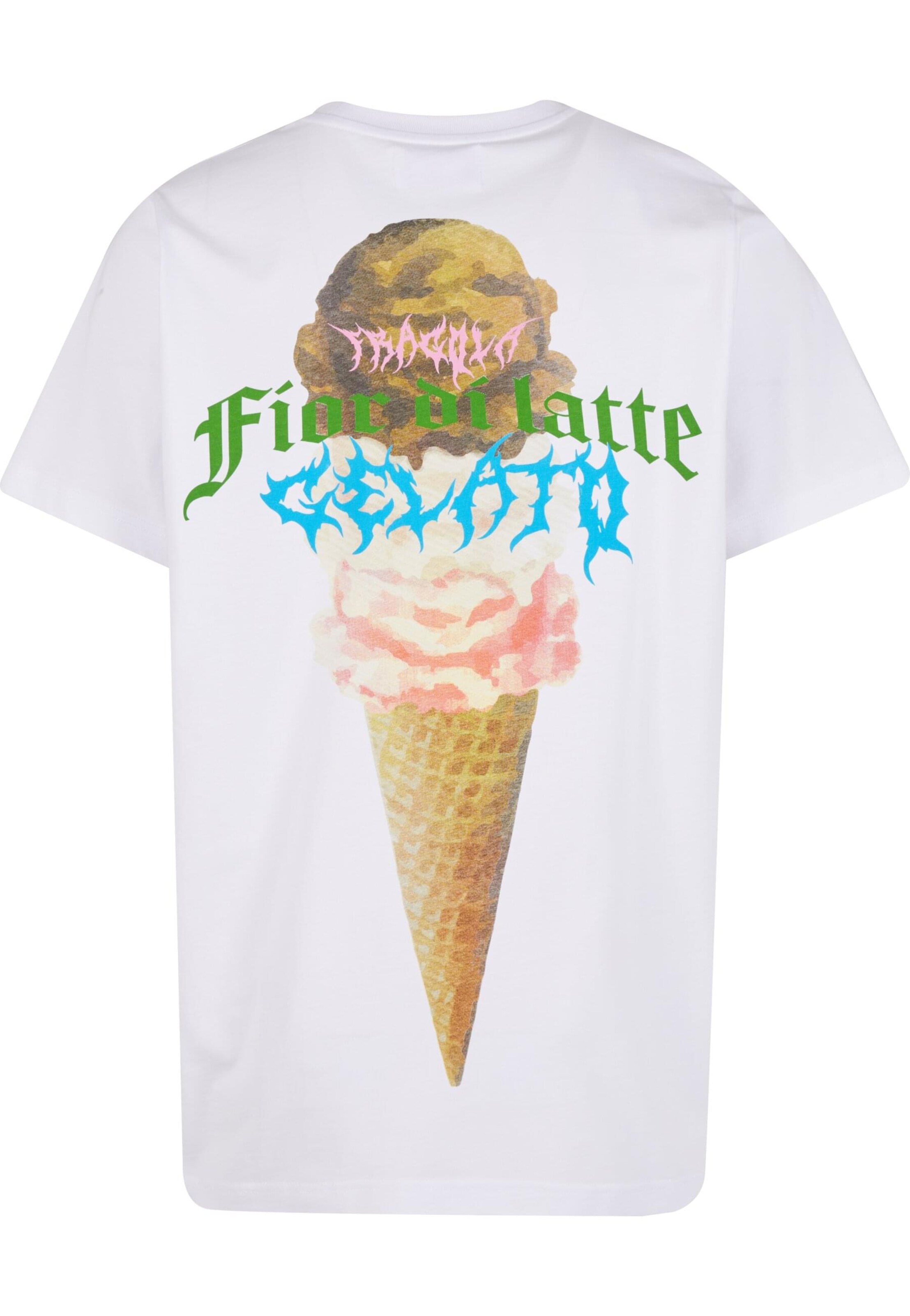 T-Shirt 'Fior di Latte' Pica Pica en blanc